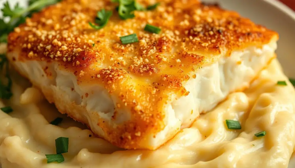 Creamy Parmesan-Crusted Pollock Dinner