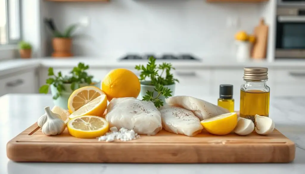 Lemon Garlic Cod Ingredients